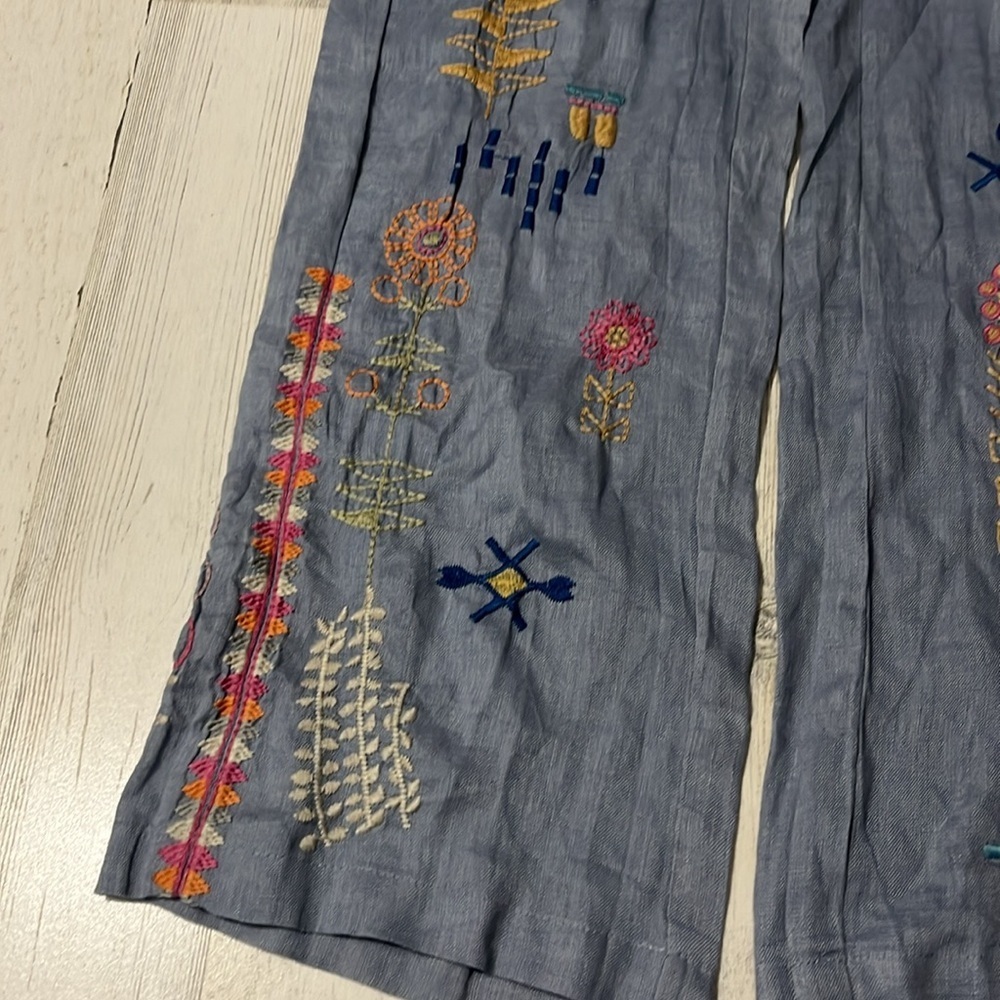 Johnny Was Elektra Linen Pants Size XS.  NWT - Picture 6 of 13
